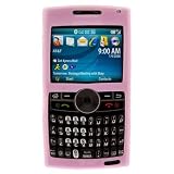 Samsung SGH-I617 Blackjack II / 2 Smartphone Accessory Bundle - Flexible Soft Pink Silicone Case + Premium Clear Reusable LCD Screen Protector with Lint Cleaning Cloth By Ikross