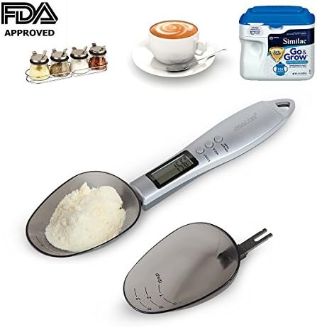 Kitchen scale,Digital Measuring Kitchen Spoon Scale 0.1g to 300g LCD Backlight Weigh Scale Water Milk Coffee Flour Oil Tare TBS TSP oz ml g