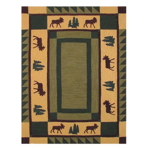 Patch Magic Medium Cedar Trail Rectangular Rug, 46-Inch by 61-Inch