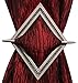 Set of 2 Decorative Curtain Holdbacks Window Curtain Tieback, Bling Diamond, 8