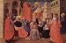 Fra Angelico (Tabernacle of flax weavers guild of Florence, left Predellatafel, Scene: Sermon of St.