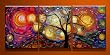 Special Life - ytg0029 - Modern Abstract Oil Painting on Canvas Stretched Framed with Wooden Frame - Return shipping covered for continental US regions