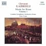Giovanni Gabrieli: Music for Brass, Vol. 1