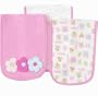 Gerber 3 Pack Burpcloth Set - Girl
