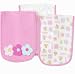Gerber 3 Pack Burpcloth Set - Girl