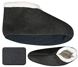 Produkt-Bild: 1 Paar Kuschelweiche und sehr warme Herren hausschuhe mit ABS Sohle