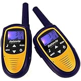 Retevis RT31 Mini Kids Walkie Talkies 22CH 0.5W UHF FRS/GMRS VOX LCD Display 2 Way Radio (Purple,1 Pair)