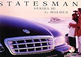 1998 1999 Holden Statesman Sales Brochure Book