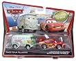 Disney / Pixar CARS 2 Movie 155 Die Cast Car 2Pack Race Team Fillmore Lightning McQueen with Travel Wheels