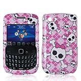 Cute Skulls Design Crystal Hard Skin Case Cover for Blackberry Curve 8520 8 ....
