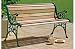 CHELSEA HARDWOOD SLATTED BENCH.