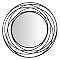 Black Round Metal Wall Mirror