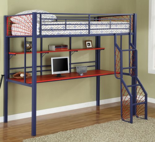 Childrens Toyshop  Toys : Spider Web Twin Study Loft Bed - Powell