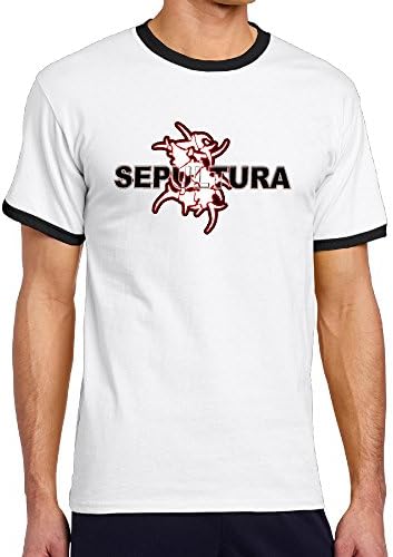 Men's Sepultura Crew Neck Ringer T Shirt