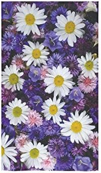 Daisy Design Custom Beach Hotel Travel Washcloth Hand Towel Warmer Soft and Comfortable 80% Polyester 20% Cotton, (16" x 28")