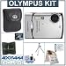 Olympus Stylus 850 SW Digital Silver Camera Kit, with 2 GB xD Picture Memory Card, Camera Bag, Table Top Tripod, EZ Digital Photography Guide Card. Spare LI- 42B Lithium-Ion Rechargeable Battery, Slinger Digital Memory Case(4), Professional Lens Cleaning Kit