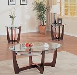 3pcs Brea Contemporary Oval Tables Set