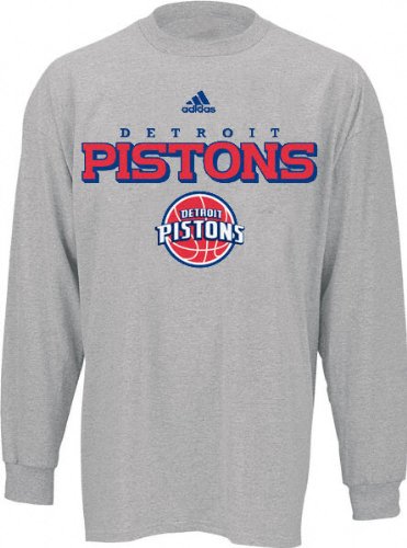 Detroit Pistons Youth adidas True Logo Long Sleeve Tee