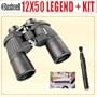 Bushnell 12x50 Legend Rainguard Binoculars 191250 Plus Accessory Package