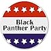 Black Panther Party Red White Blue Stars 1.25