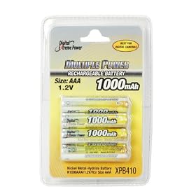 Bower XPB410 Extreme Power Rechargeable 1000 mAh AAA Batteries