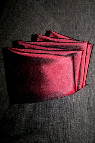 Burgundy Glow Silk Handkerchief, 100% Silk - by Royal Silk