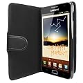 mumbi Leder Tasche Samsung Galaxy Note Etui H�lle - Echt Ledertasche Galaxy Note N7000 Case im Bookstyle