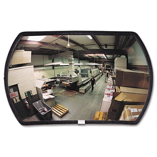 See All® Round Rectangular Glass Convex Detection Mirror, 15x24 for Areas to 20 sq. ft.