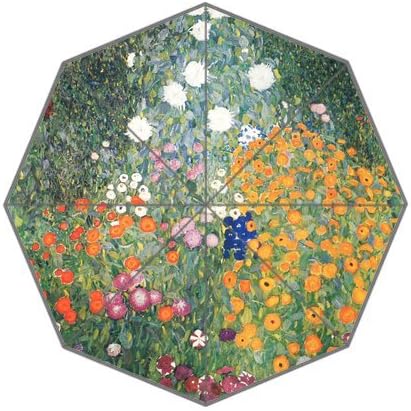 Generic Floral Pattern Art Painting Flowers Nature Scene Colorful Design - Custom Umbrella Totes Compact Lightweight Auto Foldable Rainy / Sunny Gift