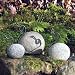 River Stone & Metal Snails Garden Art