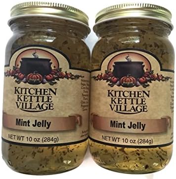 Mint Jelly, Kitchen Kettle Village (Amish Made), 10 Oz. Jars (Pack of 2)