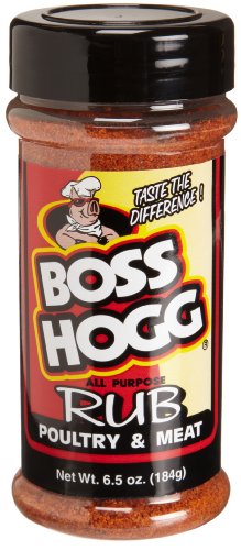 Boss Hogg All Purpose Poultry & Meat Rub, 6.5-Ounce Bottles (Pack of 6)