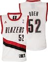 Greg Oden Youth Jersey: adidas White Replica #52 Portland Trailblazers Jersey