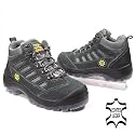 Sicherheitsschuhe Arbeitsschuhe high EN 345 - S1P echtes Leder in grau
