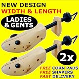 LADIES + GENT'S Shoe Stretchers (1 of each) - FREE Corn Pads + FREE Shapers! Put an end to your bunions and blisters!