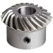 Boston Gear HLSK-L Series Spiral Miter Gear, 1:1 Ratio, 20 Degree Pressure Angle, 35 Degree Spiral Angle, Keyway, Steel with Hardened Teeth, Left Hand