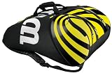 Wilson Tennistasche BLX Tour Super Six Pro, schwarz/gelb