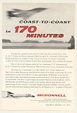 1961 McDonnell Phantom II Aircraft Coast-to-Coast Flight Record Print Ad (46350)