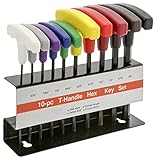 Grizzly H0488 10-Piece T-Handlee Hex Key Sets, SAE [並行輸入品]