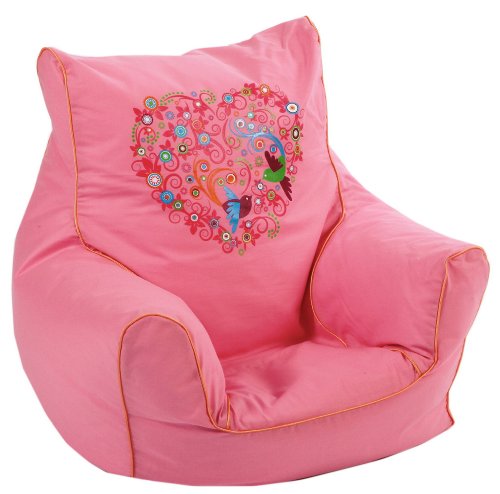 knorr-baby 450165 Kindersitzsack bird-flowers, rosa