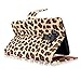 Cellularvilla Wallet Case for LG G3 Pu Leather Wallet Card Flip Open Pocket Case Cover Pouch (Brown Leopard)