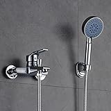 Auralum® 浴室用 シャワー金具 バスセット シルバー バス用