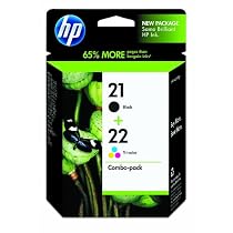 HP 21/22 Ink Cartridge,Combo Pack
