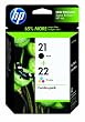 Original HP 21/22 Ink Cartridges Combo-Pack in Retail Packaging