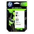 HP 21/22 Ink Cartridge,Combo Pack