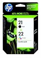 Original HP 21/22 Ink Cartridges Combo-Pack in Retail Packaging