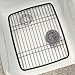 iDesign Axis Kitchen Sink Protector Grid - Pearl Black Matte,Small