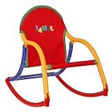 Hoohobbers Personalizable Primary Canvas Toddler Rocking Chair