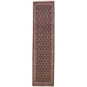 2x10 Black Persian Hand Knotted Wool Tabriz Runner Rug by Heritage Unlimited