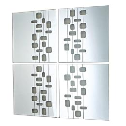 Mosaic Geometric Accent 4-pc. Mirror Set